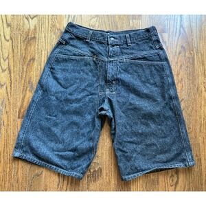 VTG Marithe Francois Girbaud Jean Shorts Mens Size 32 Black Baggy Hip Hop Y2K